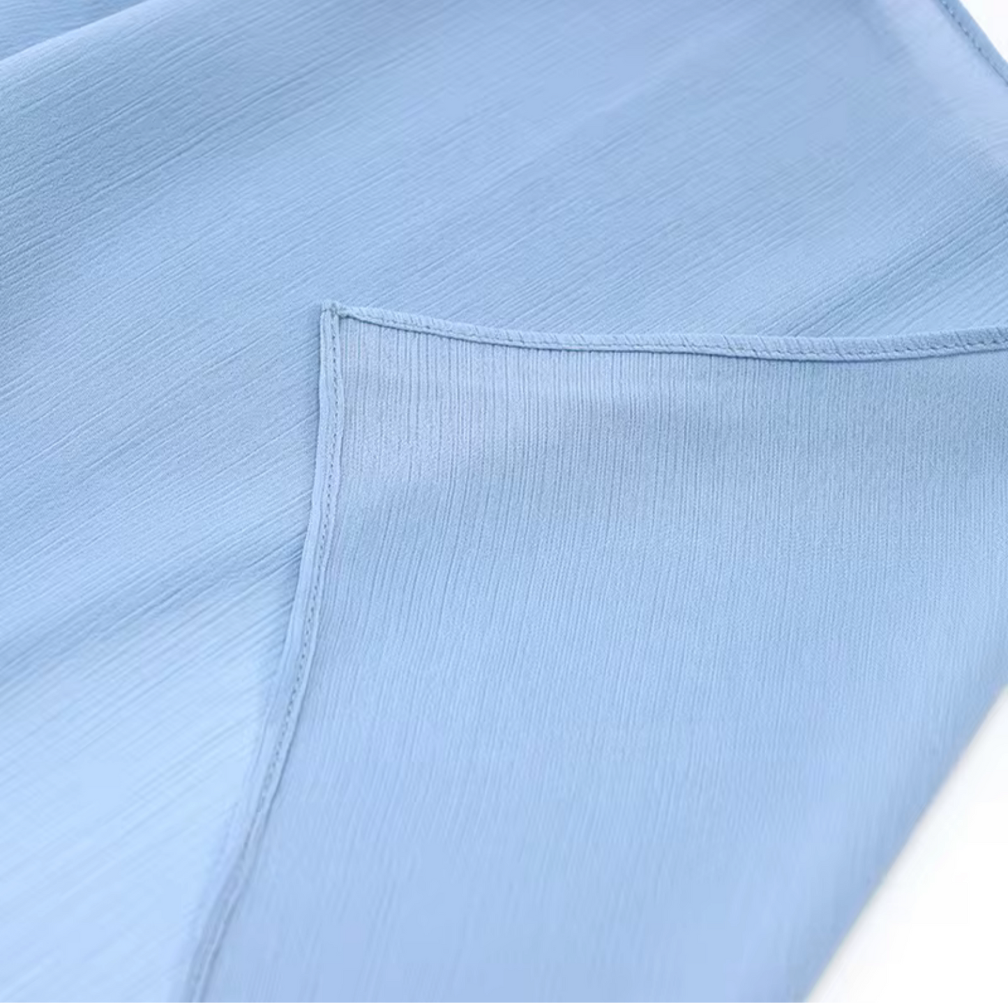 CRINKLE CHIFFON-sky blue