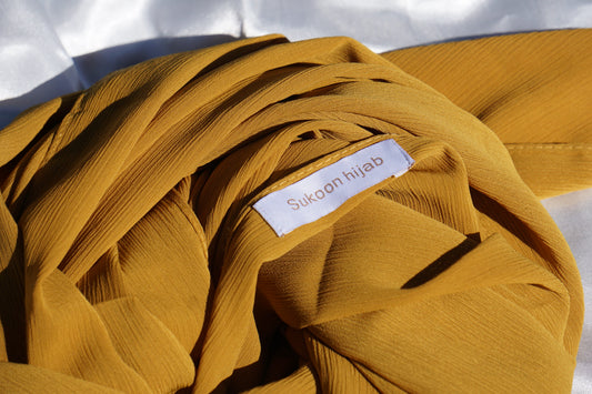 CHIFFON- mustard