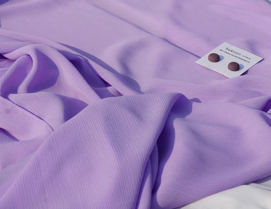 CRINKLE CHIFFON- lavender