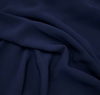 CRINKLE CHIFFON-midnight blue