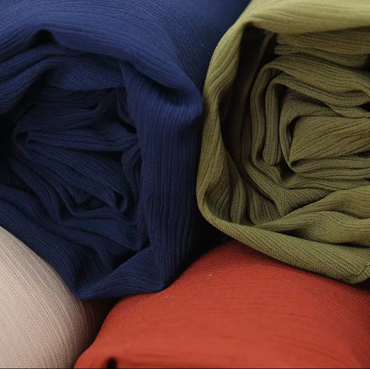 CRINKLE CHIFFON-midnight blue