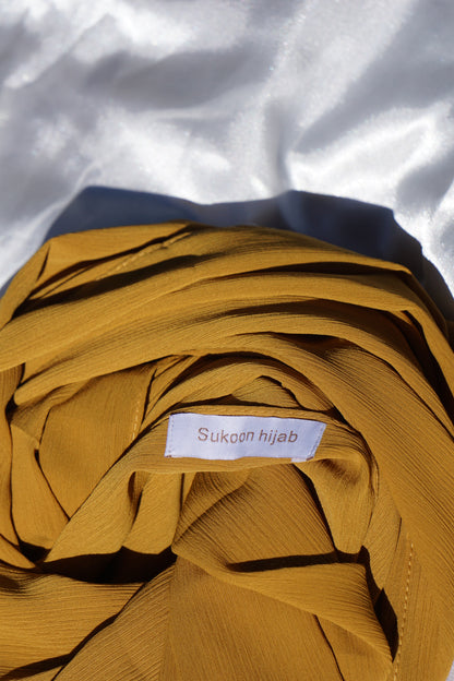 CHIFFON- mustard