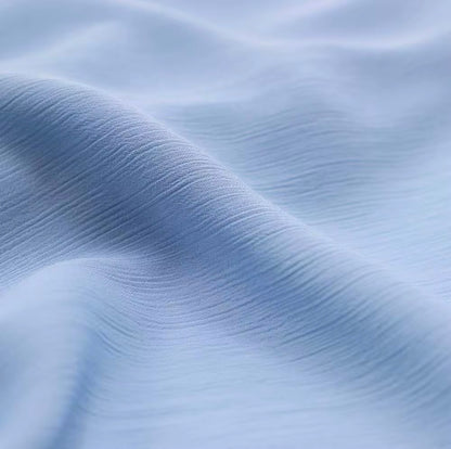 CRINKLE CHIFFON-sky blue