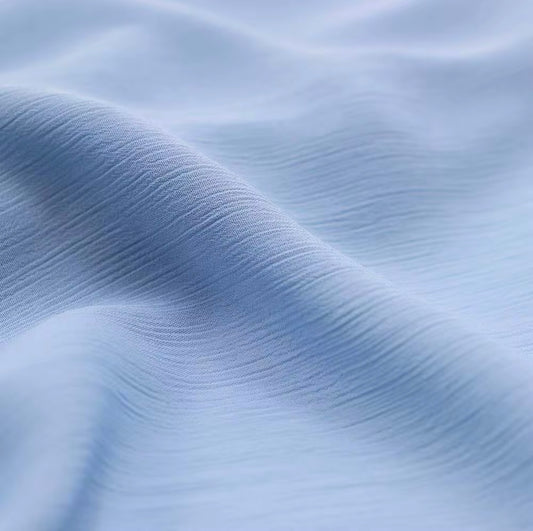 CRINKLE CHIFFON-sky blue